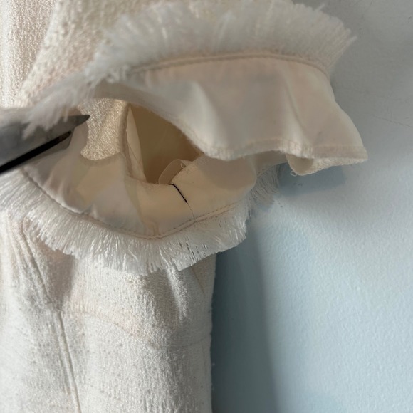 Andrew Marc Pearl Textured V Neck Sheath Dress Short Sleeve Size 14 Read - Picture 6 of 14